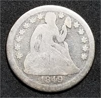 1849-O Seated Liberty Silver Dime