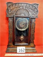 Antique Hand Carved Kitchen Clock