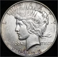 1923-D Peace Silver Dollar BU from Set