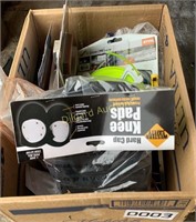 Knee pads, Stihl items, and misc