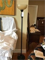POLE LAMP AND BENCH STOOL