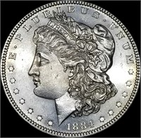 1884-P US Morgan Silver Dollar Gem BU PL from Set