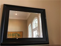 BLACK FRAMED MIRROR AS IS