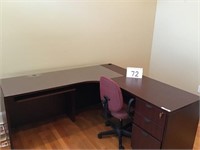 OFFICE DESK, AND OFFICE CHAIR
