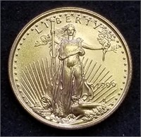 1999 US 1/10th oz Gold $5 American Eagle BU