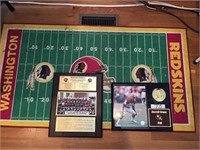 DARRELL GREEN PLAQUE AND RUG