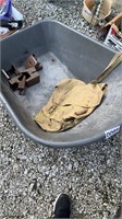 Parts of wheelbarrow, Boy Scouts bag, more