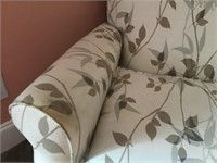 LOUNGE CHAIR WITH FLORAL PRINT (AS IS)