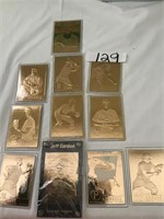 BASEBALL CARDS GOLD PLATED (ASSORTED)