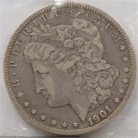 1901 O Morgan silver dollar            (P 75)