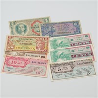 Lot of US military payment currency             (P