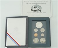 1991 S silver US mint prestige coin set in folder