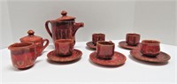 Handpainted Italian pottery Tea Set