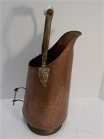 Vintage Copper Coal Bucket