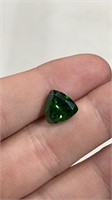 Dazzling Dark Green 66.17 ct Trillioin Emerald Cut