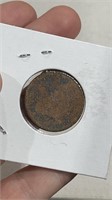 US 2 Cent Coin 1864-1867 First Use of Motto "In