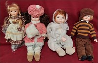 11 - LOT OF 4 COLLECTOR DOLLS