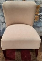 85 - ARMLESS UPHOLSTERED ACCENT CHAIR