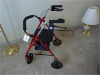 DRIVE WALKER - 4 WHEELS AND CANE