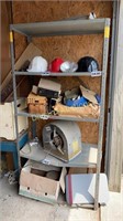 Metal shelving unit - (contents not included)
