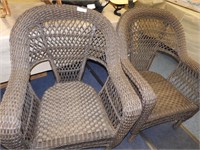 PR OF STURDY PATIO CHAIRS