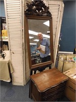 VINTAGE TALL MIRROR AND CHEST