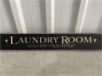 2' Wooden Sign Laundry Room