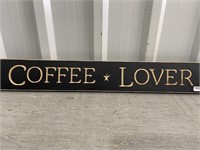 2' Wooden Sign Coffee Lover