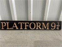 2' Wooden Sign Platform 9 3/4