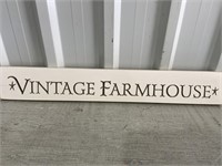 2' Wooden Sign Vintage Farmhouse