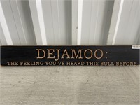 2' Wooden Sign Dejamoo ,,,,,