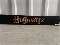 2' Wooden Sign Hogwartz