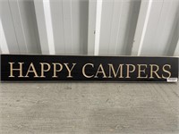 2' Wooden Sign Happy Campers
