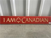 2' Wooden Sign I Am Canadian