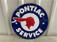 Tin Sign - Pontiac Service