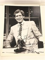 David Letterman Autographed 7x9 photo.