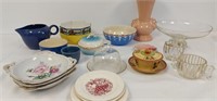 ANTIQUE DISHES & GLASS