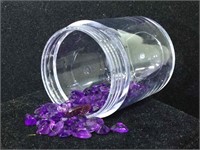 Lot of Amethyst in Gem Container