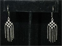 Sterling silver Dangle Earrings With box