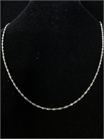 Sterling silver chain necklace 8.5 inches