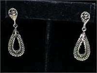 Sterling silver Dangle earrings