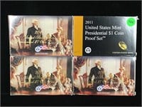 2008-2011 $1 Coin proof sets