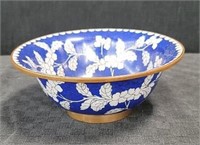 Chinese cloisonne bowl, 6.5"diam. x 3"h.