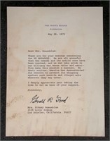 Signed letter - Gerald R. Ford. May 28, 1975.