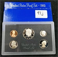 1983 US Mint proof set coins