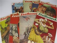 Lot (8) WWII Leatherneck Magazines