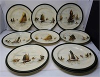 11 Royal Doulton "Sailing Ships" series plates