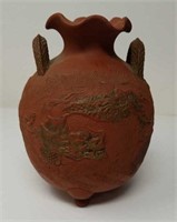 Terracotta dragon vase