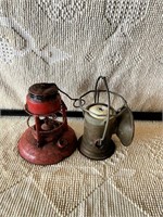 (2) Railroad Lanterns (1 brass)