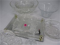 Lot of Antique Clear Glassware